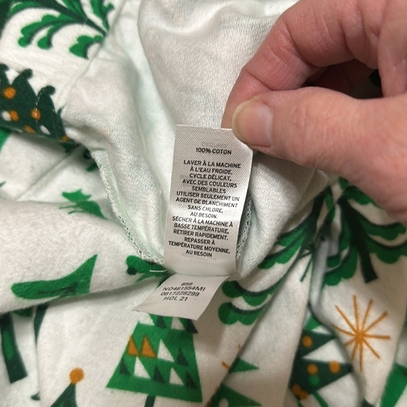 Nordstrom Flannel Christmas Tree Women’s Pajama Pants, Size Small - Picture 7 of 11